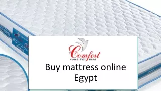 Buy Mattress Online Egypt - Comfort-hometex.com