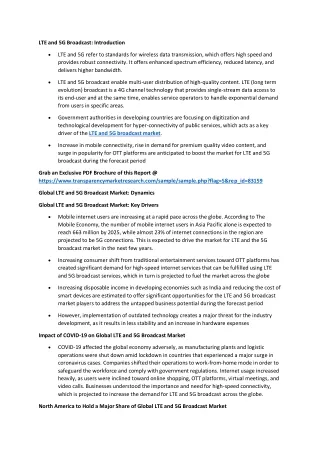 lte and 5g broadcast introduction