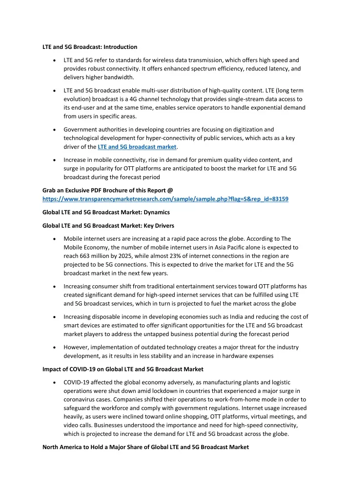 lte and 5g broadcast introduction