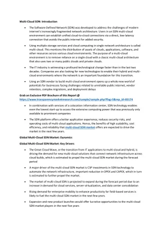 Multi-Cloud SDN Market