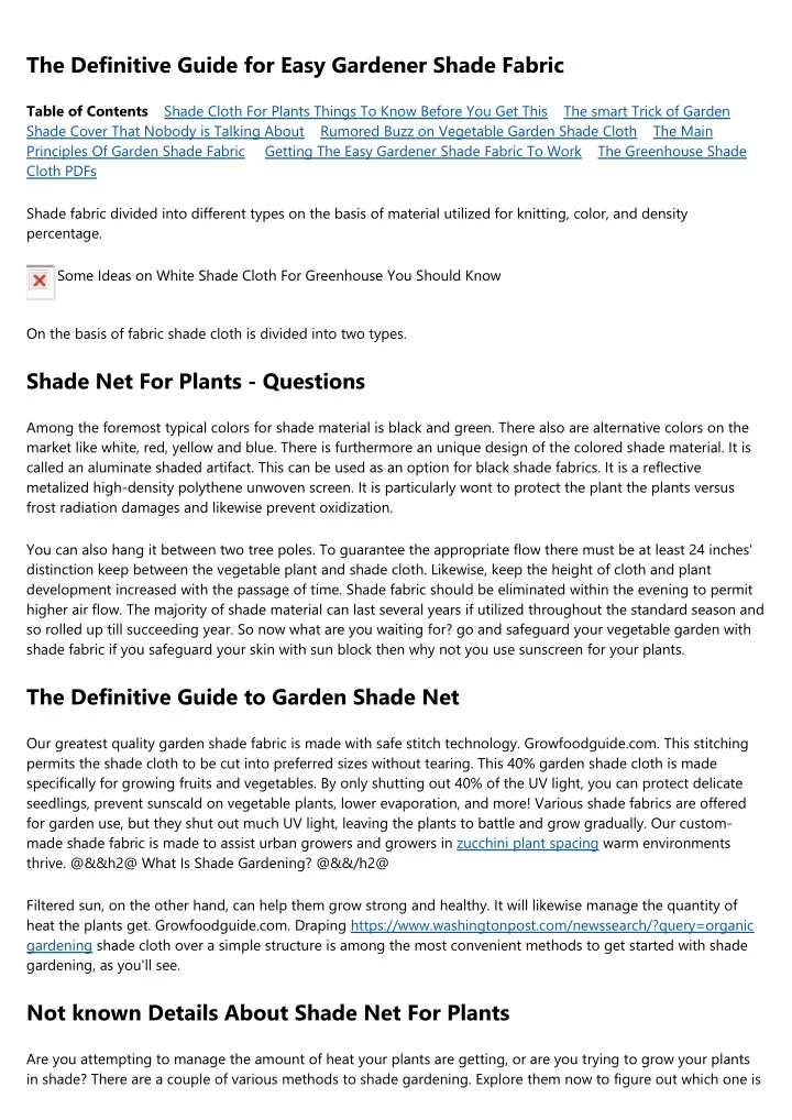 the definitive guide for easy gardener shade