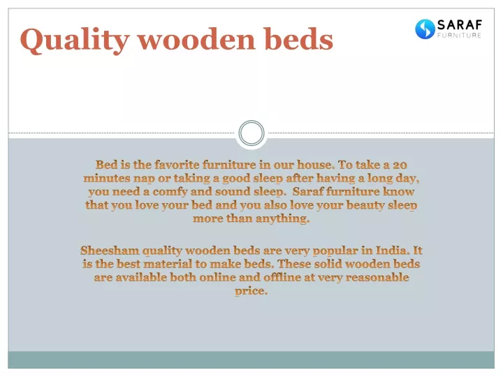 quality wooden beds