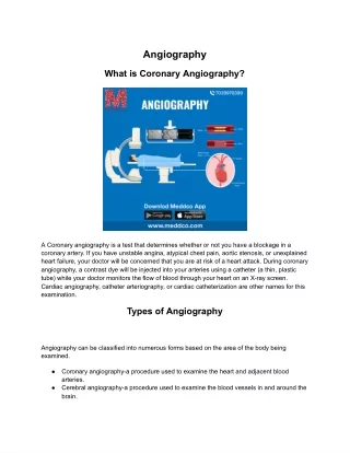 Angiography - Meddco