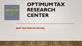 optimum tax research center