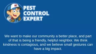 we want to make our community a better place