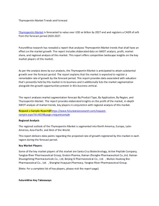 Thymopentin Market