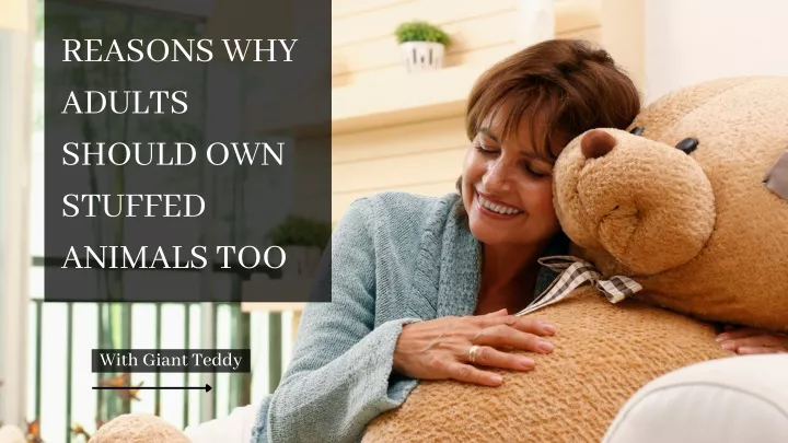 reasons why adults should own stuffed animals too