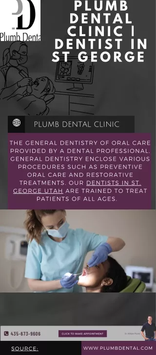 Plumb Dental Clinic  Dentist In St George