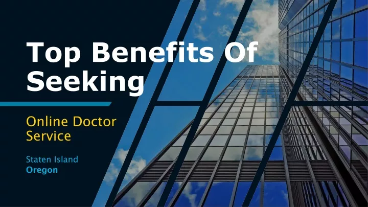 top benefits of seeking