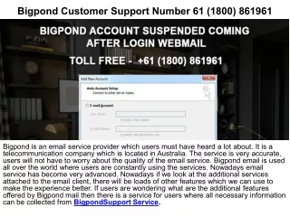bigpond customer support number 61 1800 861961