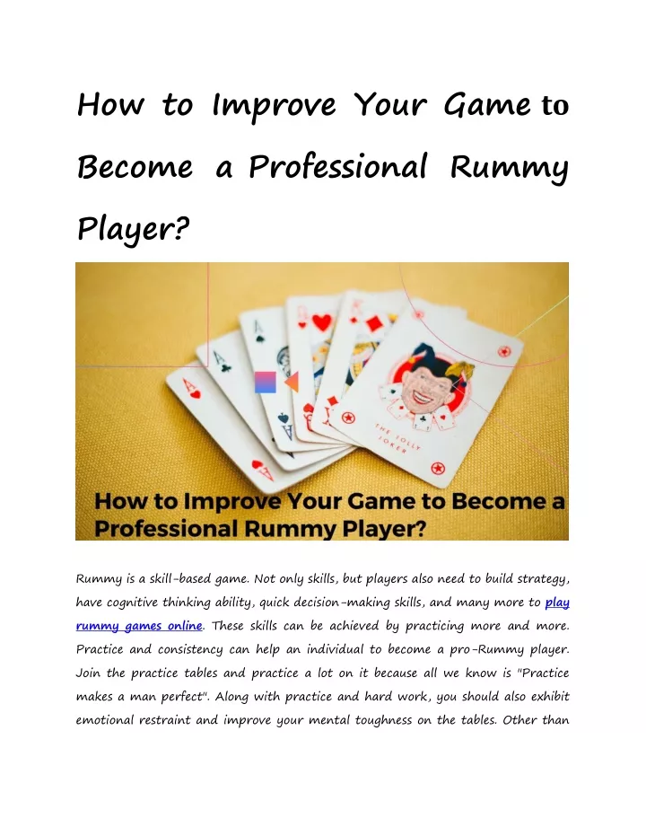 how to improve your game to become a professional