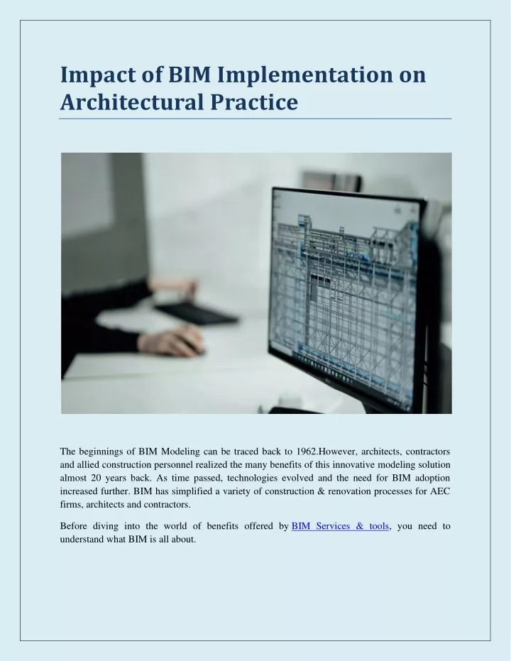 impact of bim implementation on architectural