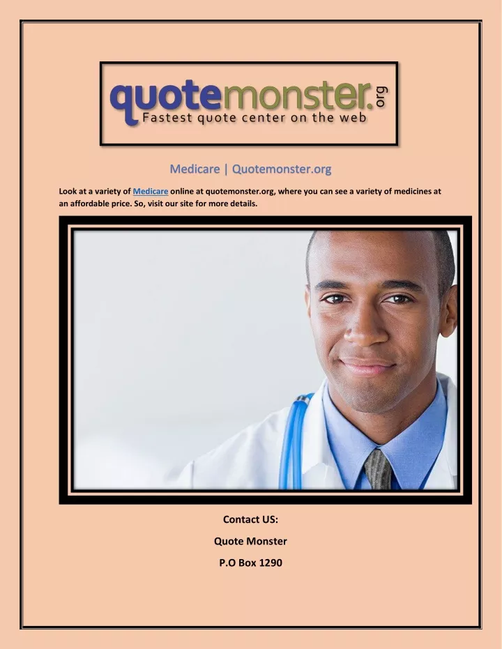 medicare quotemonster org