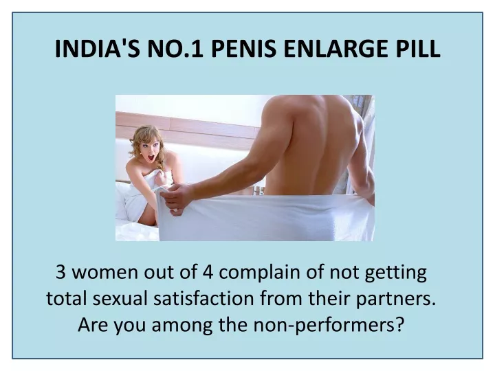 india s no 1 penis enlarge pill