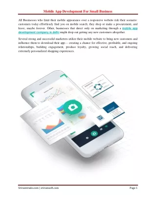 mobile app development for small business