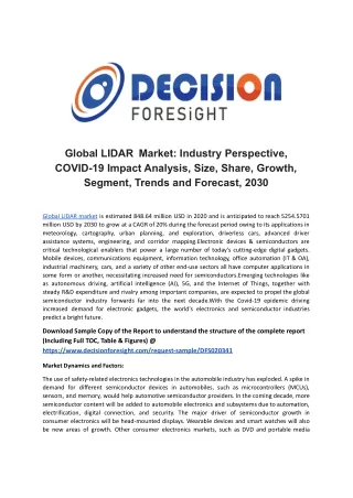 global lidar market industry perspective covid
