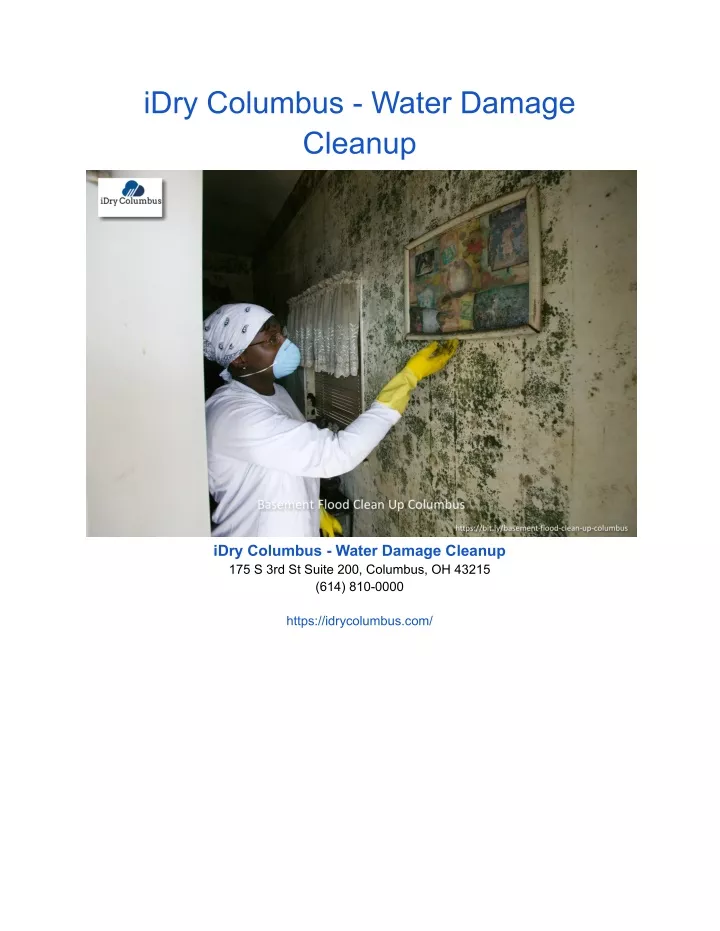idry columbus water damage cleanup