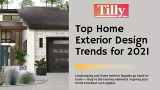 Get the best Landscape Exterior Design Trends At Tilly Design