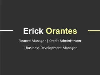 Erick Orantes - Business Development Manager From Missouri