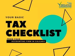Basic Tax Checklist from Your Accounting Firm
