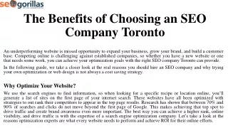 PPT SEO Company Toronto