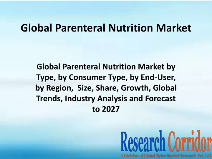 global parenteral nutrition market