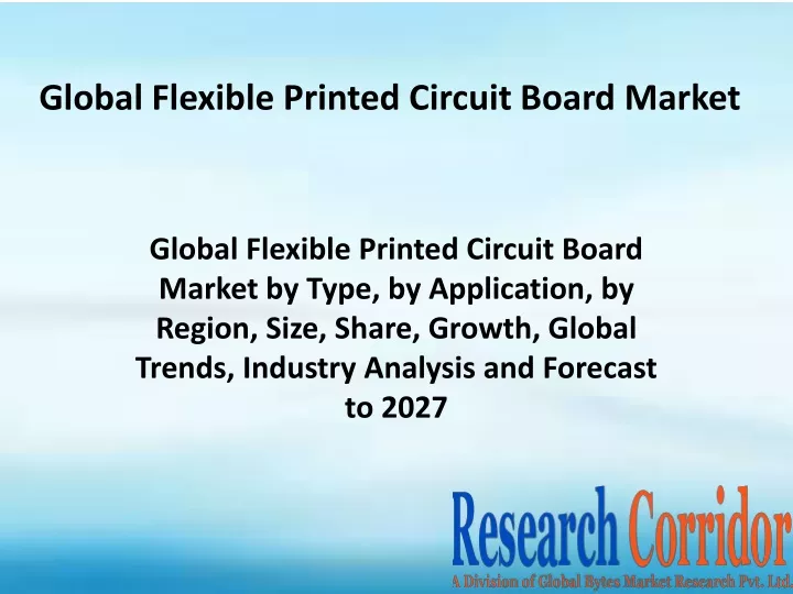 global flexible printed circuit board market