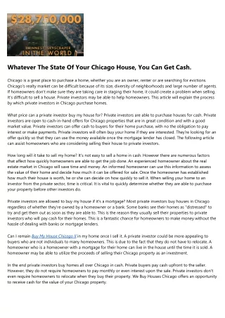 We Buy Houses Cash Chicago Not as Difficult as You Think