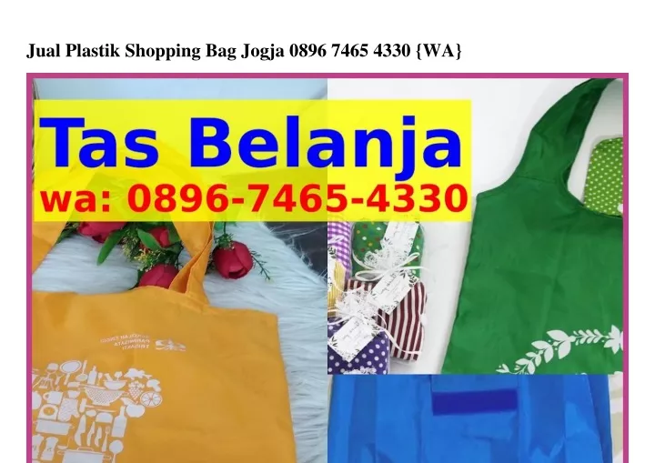jual plastik shopping bag jogja 0896 7465 4330 wa