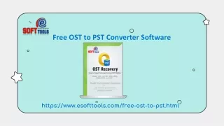 Free OST to PST Converter Software