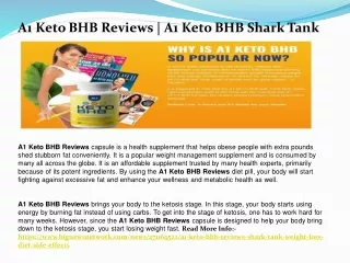A1 Keto BHB Reviews | A1 Keto BHB Shark Tank | A1 Keto BHB