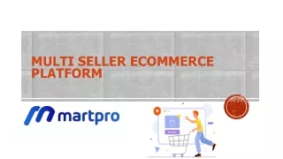 multi seller ecommerce platform