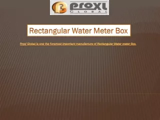 rectangular water meter box