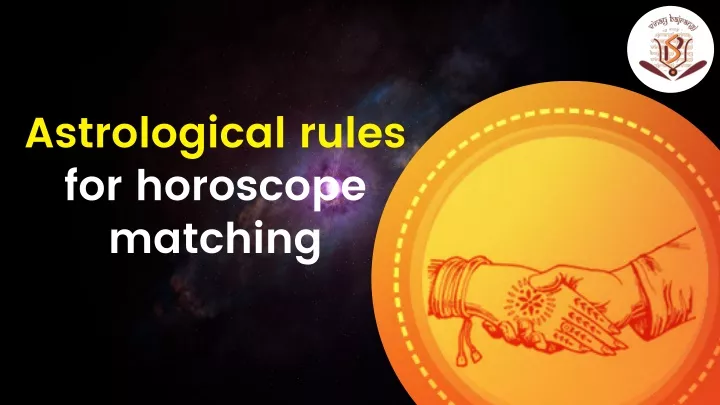 astrological rules for horoscope matching
