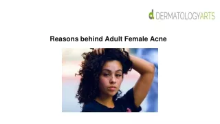 Acne in adult women