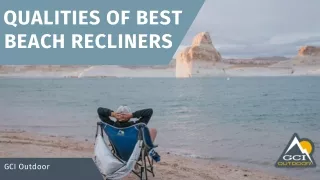 Qualities of Best Beach Recliners