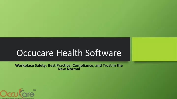 occucare health software