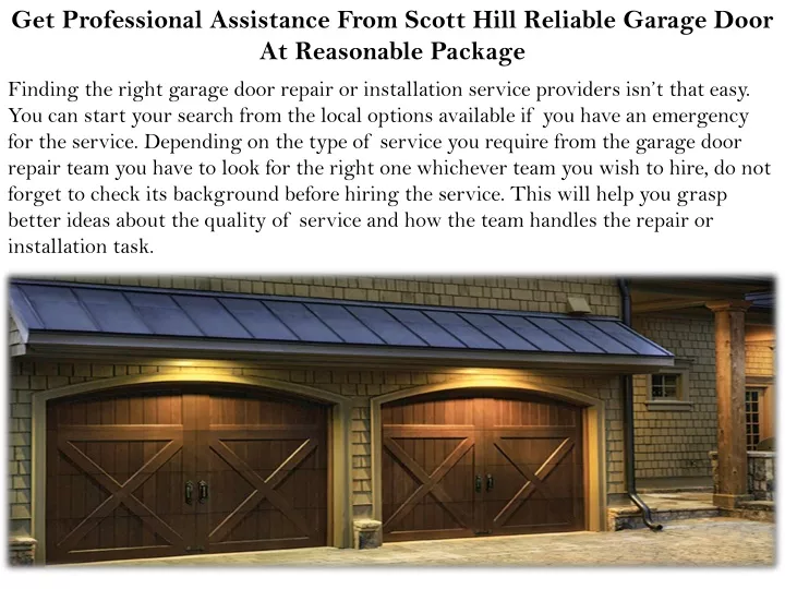 get professional assistance from scott hill