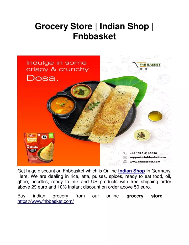 grocery store indian shop fnbbasket