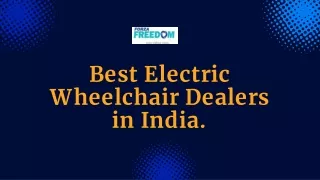 Best Electric Wheelchair Dealers in India