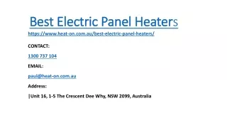 The Hidden Agenda Of Best Electric Panel Heaters.