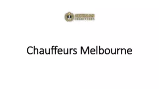 chauffeurs melbourne