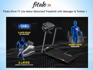 Fitalo Drive T1 Lite Treadmill for home use at best price.