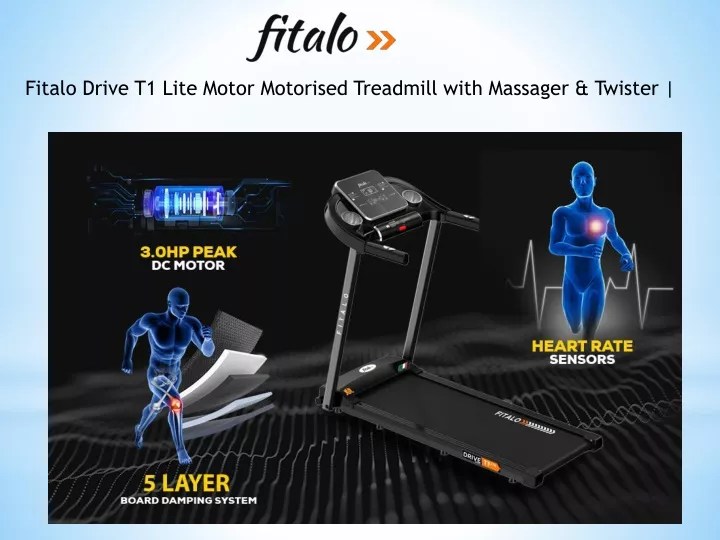 fitalo drive t1 lite motor motorised treadmill