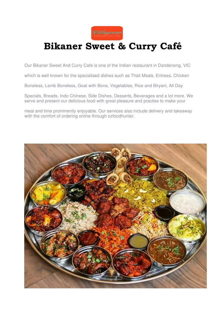 bikaner sweet curry caf our bikaner sweet