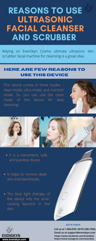 reasons to use ultrasonic facial cleanser