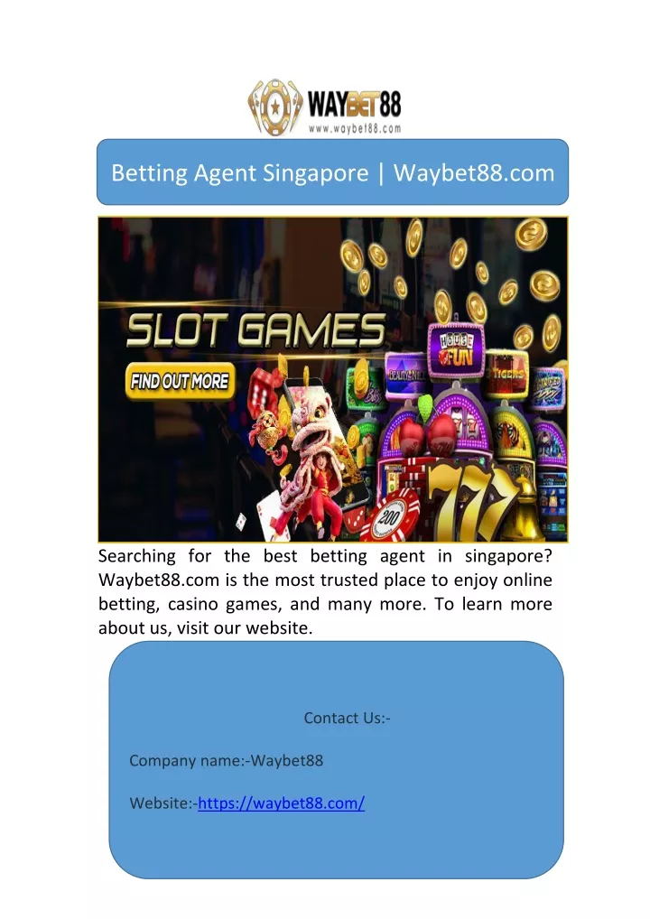 betting agent singapore waybet88 com