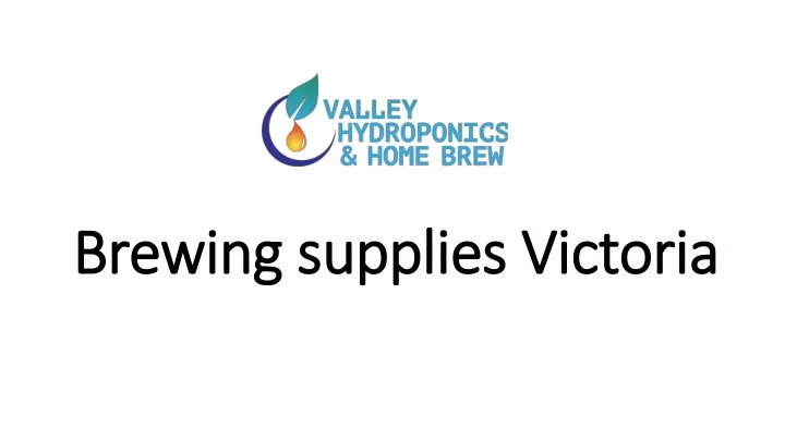 brewing supplies victoria