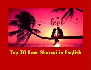 Top 30 Love Shayari in English
