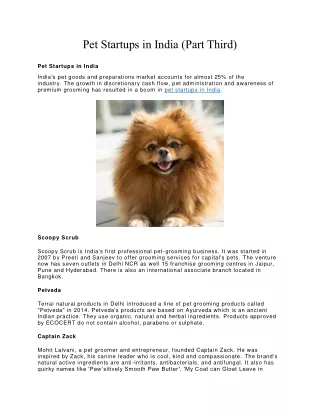 pet startups in india part third